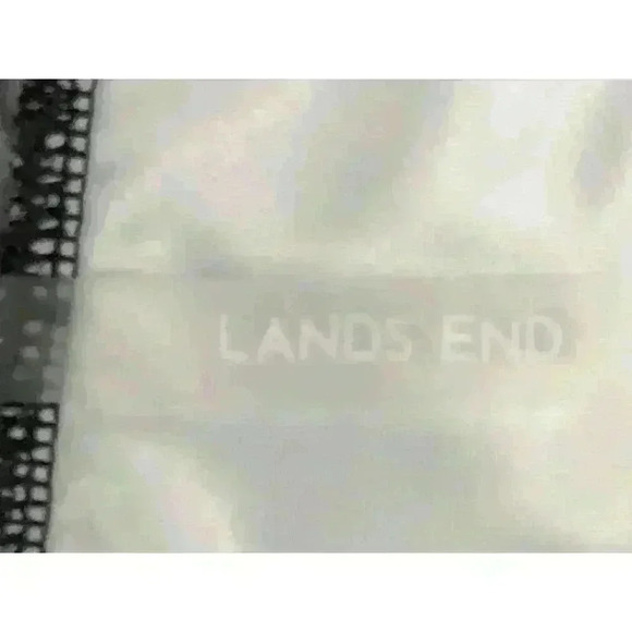 Lands' End tankini top size 10 adjustable straps built in bra animal print black - Picture 10 of 11